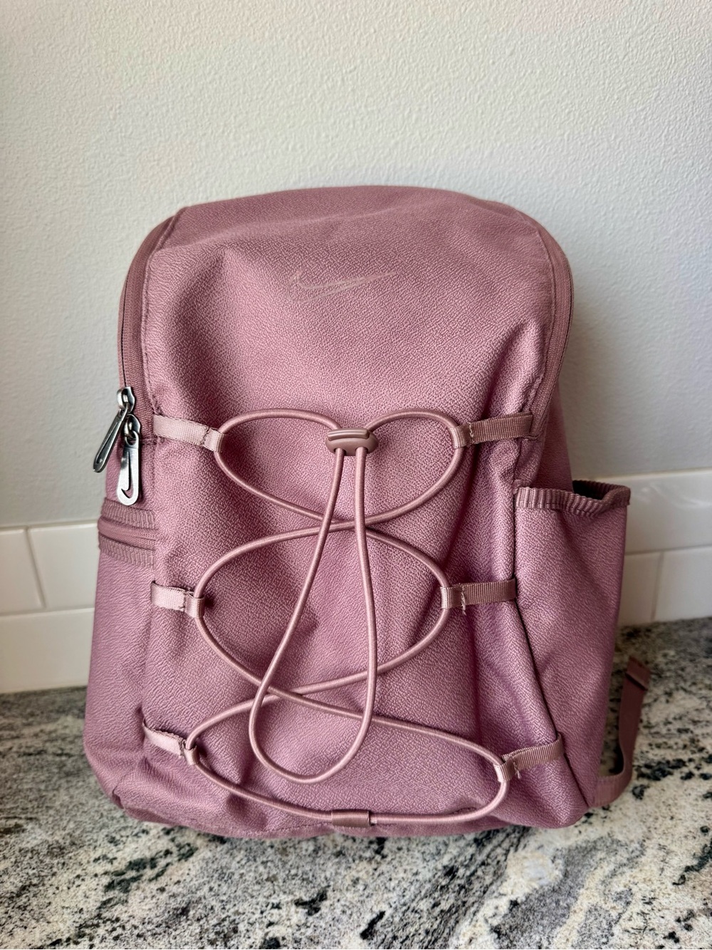Nike One Backpack (25L) in a muted mauve/rose colorway. VGUC.